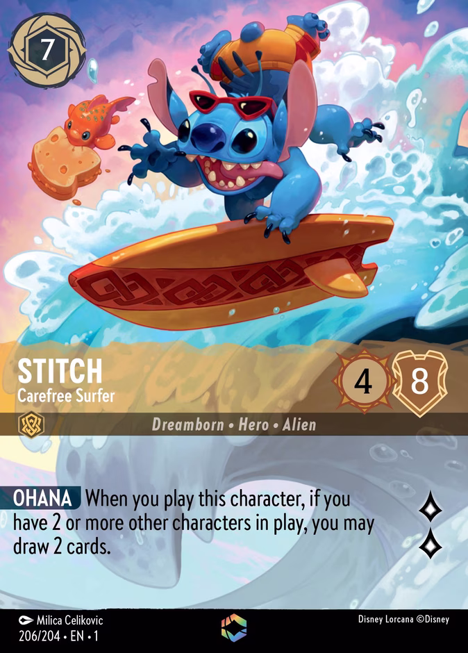 Stitch - Carefree Surfer (Enchanted)
