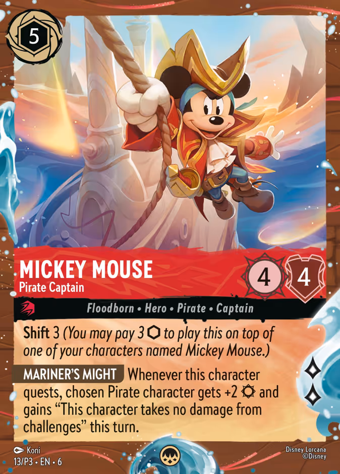 Mickey Mouse - Pirate Captain (Disney Cruise Promo)