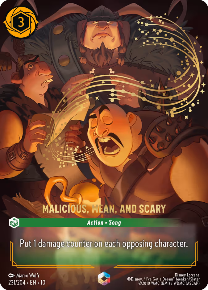 Malicious, Mean, and Scary (Enchanted)