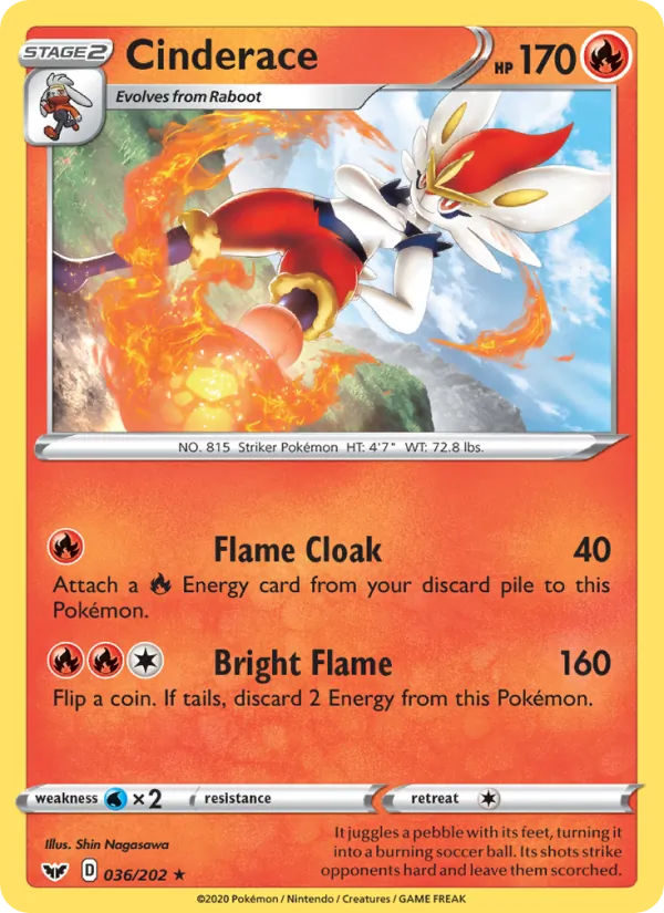 Cinderace (Cracked Ice Holo)