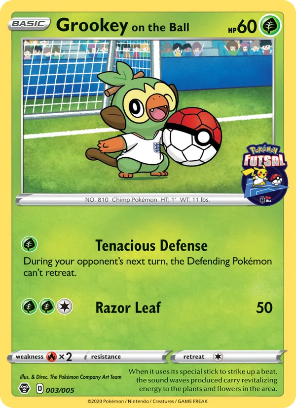 Grookey on the Ball (Pokemon Futsal)