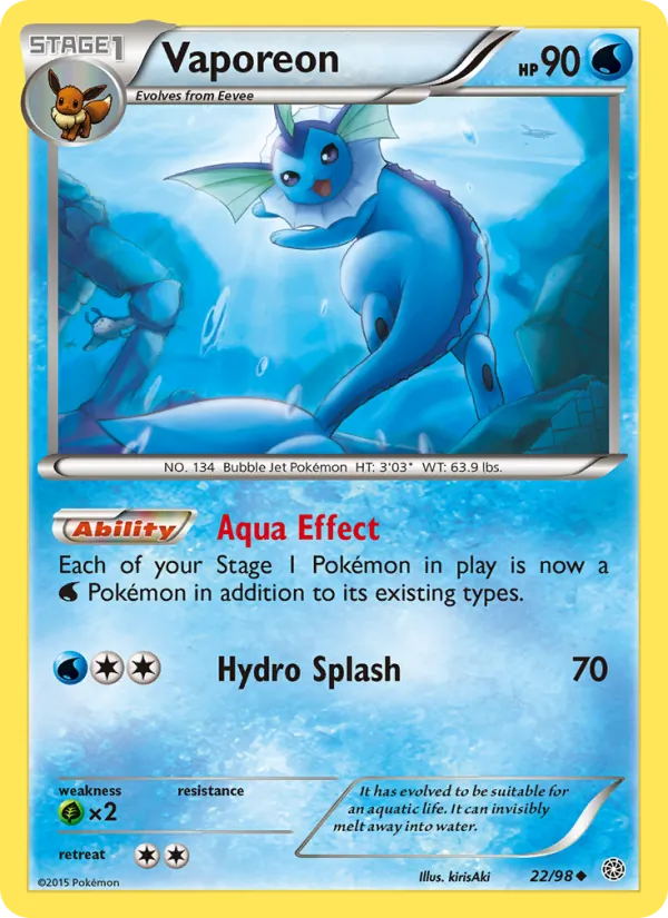 Vaporeon (Cosmos Holo)