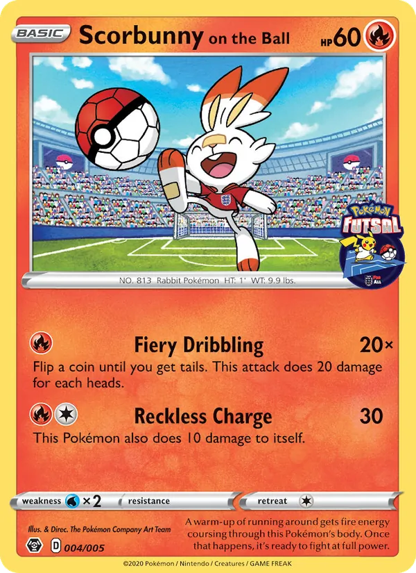 Scorbunny on the Ball (Pokemon Futsal)