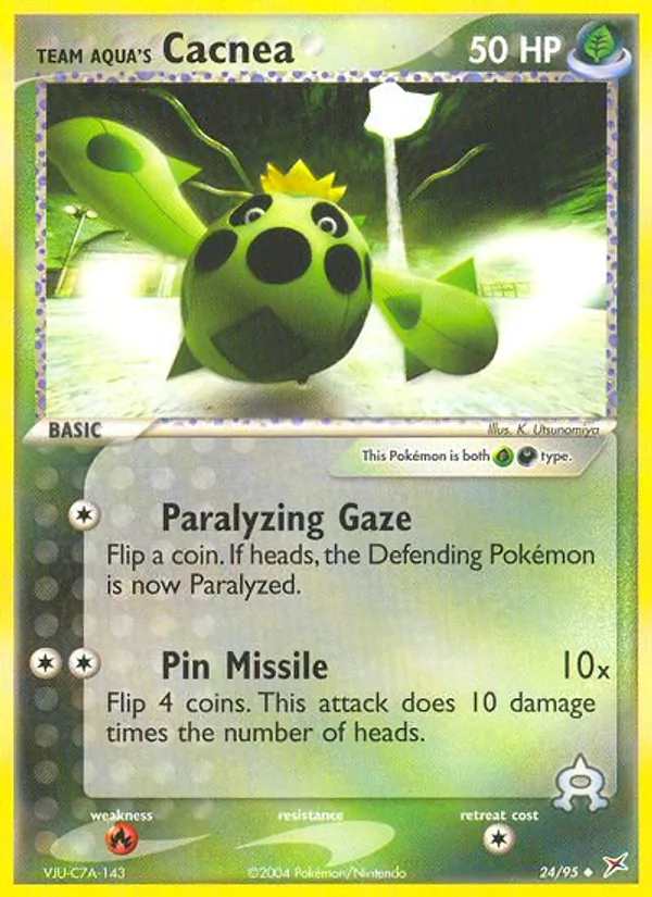 Team Aqua's Cacnea (Prerelease)