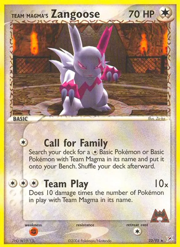 Team Magma's Zangoose (Tsuguyoshi Yamato)