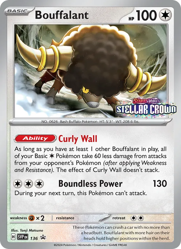 Bouffalant (Prerelease) [Staff]