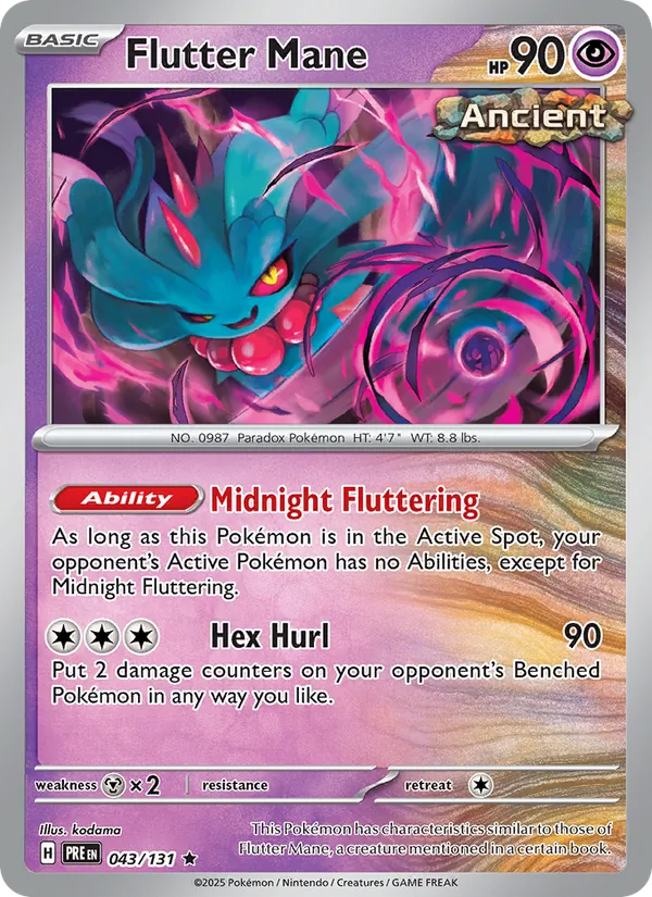 Flutter Mane (Poke Ball Pattern)