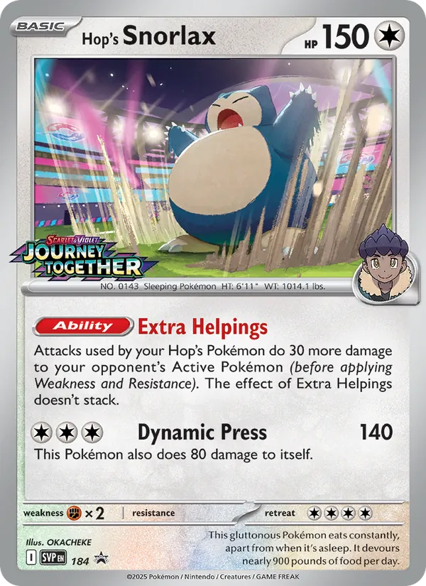 Hop's Snorlax (Prerelease)