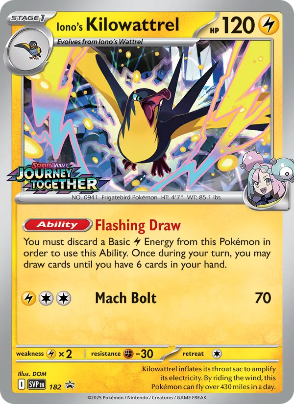 Iono's Kilowattrel (Prerelease) [Staff]
