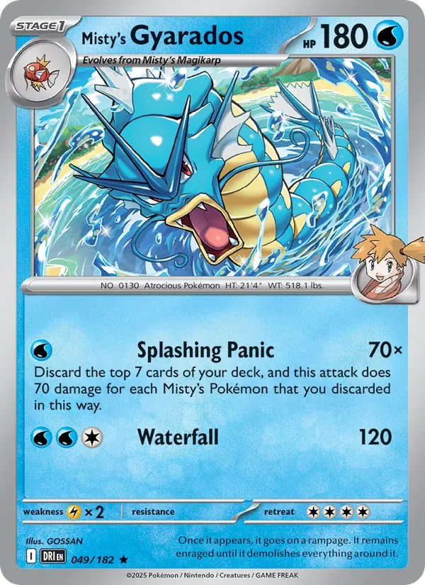 Misty's Gyarados (Prerelease) [Staff]