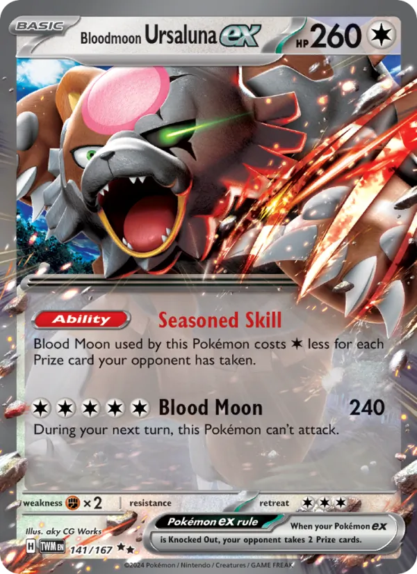Bloodmoon Ursaluna ex - 141/167 (Jesse Parker)
