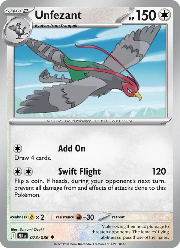 Unfezant (Poke Ball Pattern)