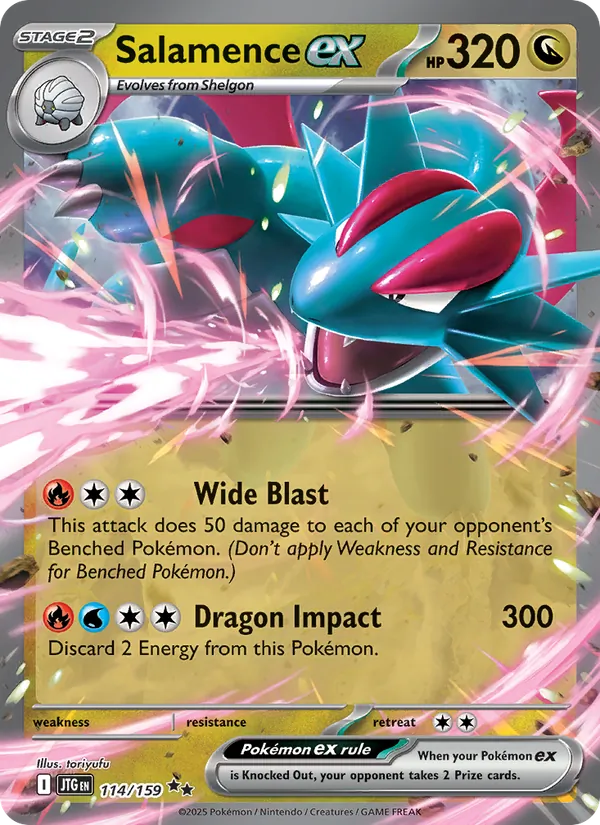 Salamence ex (Journey Together Stamped)