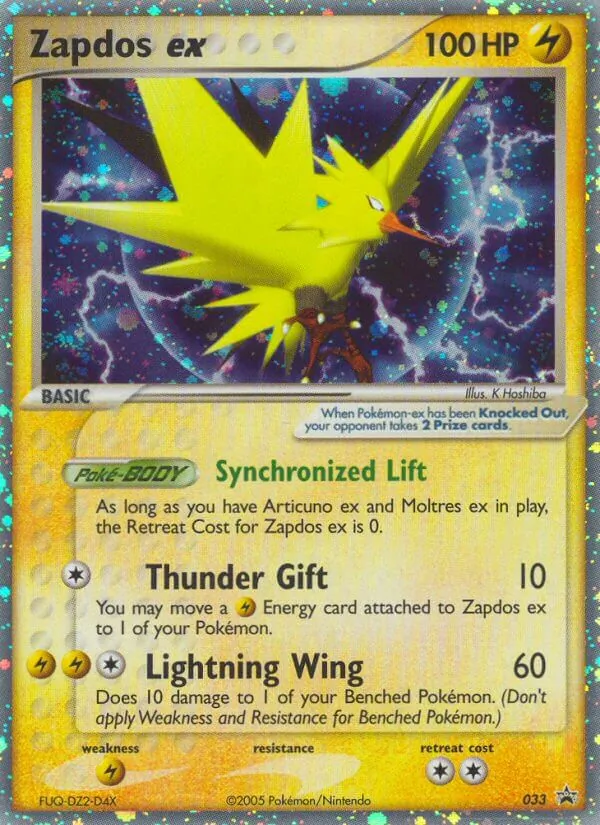 Zapdos ex (EX Collector's Window Tins)